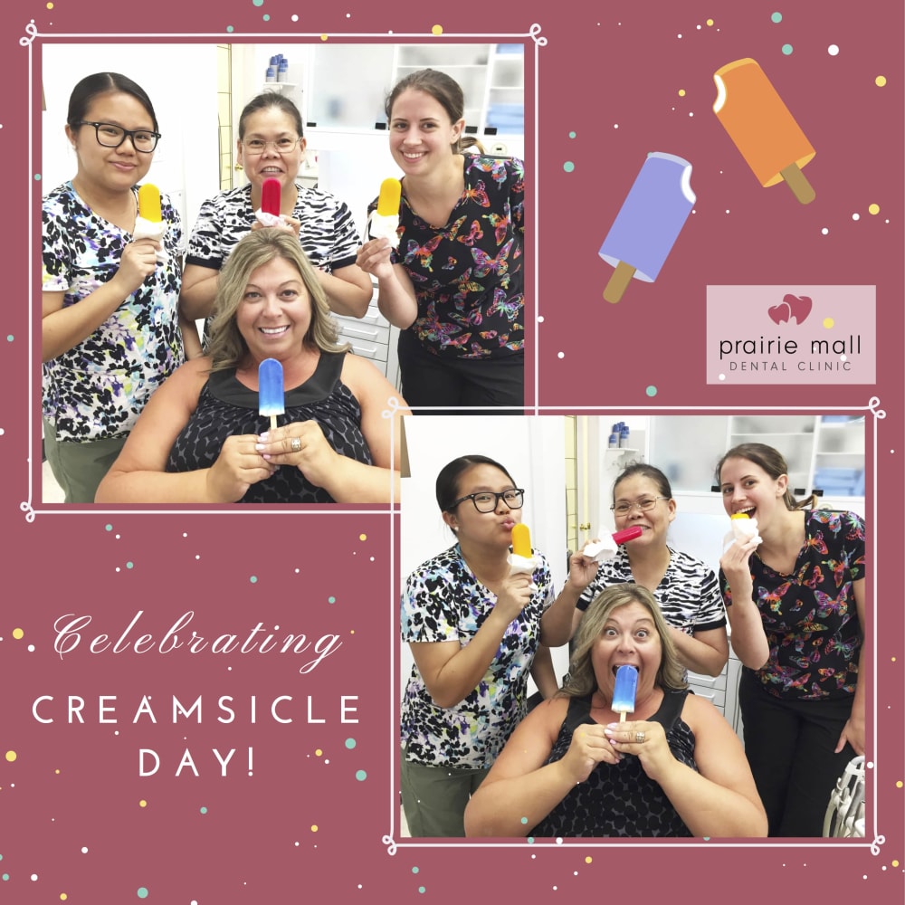 Celebrating Creamsicle Day at Prairie Mall Dental Clinic!, Grande Prairie dentist