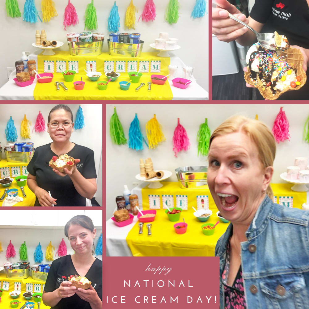 National Ice Cream Day at Prairie Mall Dental Clinic, Grande Prairie dentist